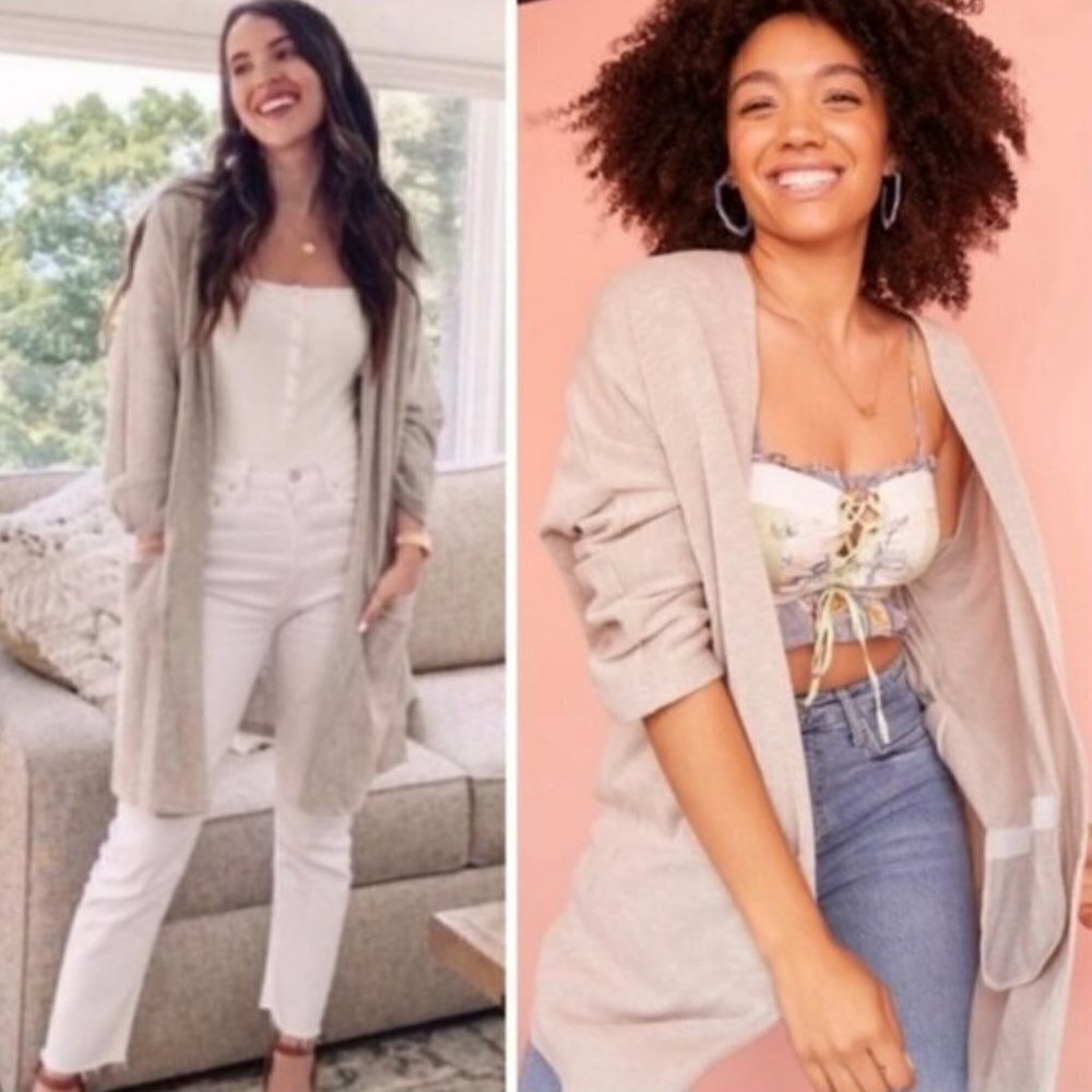 NWT Anthropologie Donni Striped Cardigan Rib Sweater. OS